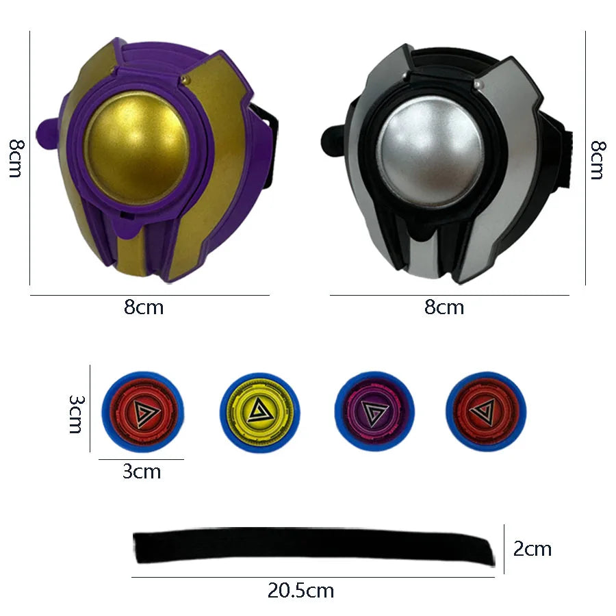 UFO Launcher Chidlren Toy Flying Saucer Shooters Halloween Disk Wristband Prop Boys Cosplay Figure Game Xmas Kids Present Gifts